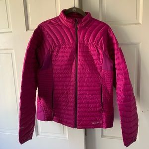Eddie Bauer Light Weight Magenta Puffer